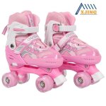Patins � roulettes xjing roller in line - roller en ligne - rose - taille s(27 - 32) - taille r�glable ...