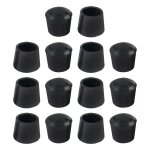 Patin sourcing map 19mm id caoutchouc pied de meuble  emboter conique embout tampon protection jambe ...