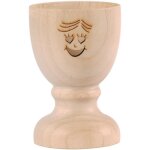 Patisse coquetier en bois smiley