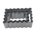 Patisse - dcoupoirs / emportes - pices - rectangulaire - biscuits - inox - 3 units