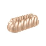 Patisse - moule � cake torsad� - 31 cm - rose cuivr� - les sp�cifiques