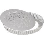 Patisse moule � tarte 24 cm perfor� antiadh�sif en acier