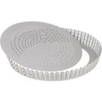 Patisse moule � tarte 24 cm perfor� antiadh�sif en acier