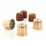 Patisse set de 3 moules cannelé bordelais cuivre Patisse set de 3 moules cannelé bordelais cuivre