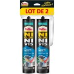 Colle fixation - pattex - ni clou ni vis fix multi mat�riaux int�rieur ext�rieur - flextec - 2x450g - ...