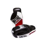 Pattes dours de remise - metal boxe - boxe - noir - adulte - kick - boxing
