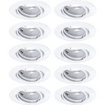 Paulmann 93400 luminaire � led encastrable jeu de 10 led gu10 blanc