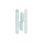 Paumelle gauche bois loutre sedan 95x45 mm bouts ronds zingué - jardinier massard - j530170 Paumelle gauche bois loutre sedan 95x45 mm bouts ronds zingué - jardinier massard - j530170