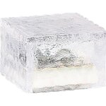 Pav� lumineux � led solaire - lunartec - 7 x 7 x 5 cm - energie solaire - led - gris