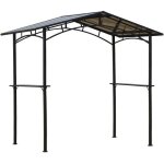 Outsunny - abri de barbecue - métal - 246x149x230cm - noir Outsunny - abri de barbecue - métal - 246x149x230cm - noir