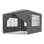 Pavillon de jardin - hengmei - 3x3m - imperm�able - portable - protection solaire
