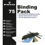 Pavo 8002030 starter kit pour 25 reliures a4