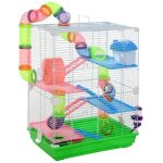 Pawhut - cage rongeur - métal - 46x30x58cm - vert Pawhut - cage rongeur - métal - 46x30x58cm - vert