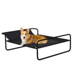Pawhut lit surlev pour chiens lit de camp pour chiens chats animaux de compagnie avec appui - tte ...