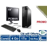 Pc bureau complet �cran 19 clavier souris cables lenovo thincentre m83 core i3 - 4130