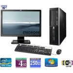 Pc de bureau hp 6000 pro - core 2 duo 300 ghz - ram 4 go - hdd 250 go - wifi + ecran hp 19