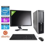 Pc de bureau hp 8200 - i5 - 8go - 2 to - linux + ecran 20