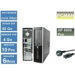 Pc bureau hp compaq 6000 pro sff core 2 duo e7500 2. 93 ghz - hdd 80 go - ram 4 go windows 10 pro + pack ...