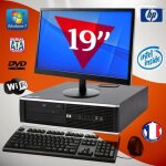 Pc bureau hp elite 8100 sff - intel g6950 / 2. 80ghz - clavier & souris + wifi + ecran 19