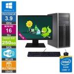 Pc de bureau - hp - elite 8300 cmt - intel i7 - 3770 - 16go ram - 250go hdd - ecran 20