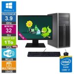 Pc de bureau - hp - elite 8300 cmt - intel i7 - 3770 3. 90ghz - 32go ram - 1to ssd - ecran 19