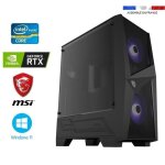 Pc gamer intel i5 - 10400f - rtx 4060ti 8go msi ventus 2x - 16go ram - ssd 1to + hdd 2to - wifi - msi ...