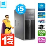 Pc hp 8100 tour core i5 - 650 ram 8go disque 500go graveur dvd wifi w7
