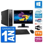 Pc hp 8300 elite sff ecran 22 intel g630 ram 16go disque 1to windows 10 wifi