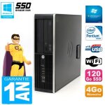 Pc hp compaq pro 6200 sff intel g840 ram 4go 120 go ssd graveur dvd wifi w7