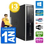 Pc hp compaq pro 6300 sff intel i3 - 3220 ram 8go disque dur 500go windows 10 wifi