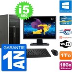 Pc tour hp 8100 ecran 19 intel core i5 - 650 ram 16go disque 1to windows 10 wifi