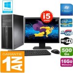 Pc tour hp compaq 8200 core i5 - 2400 ram 16go disque 500 go wifi w7 ecran 22