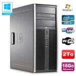 Pc tour hp elite 8100 cmt core i5 - 650 3. 2ghz 16go disque 2to graveur wifi win 7