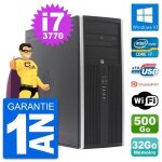 Pc tour hp elite 8300 intel core i7 - 3770 ram 32go disque 500go windows 10 wifi