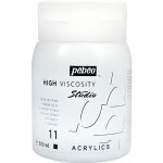 Peinture acrylique - p�b�o - pot de 500 ml - blanc de titane - finition mat - pour enfants et artistes ...