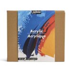 Pebeo - peintures acryliques - studio acrylics - set 48 tubes 20 ml couleurs assorties + accessoires