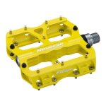 P�dales bmx reverse escape - jaune - pour downhill & freeride - p�dales automatiques - poids paire: 406 ...
