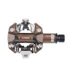 P�dales gravel look x - track - automatique - bronze - 350mm� - acier - aluminio - acero