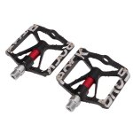 Pédales de vélo - omabeta - noires - alliage daluminium - antidérapantes - vtt Pédales de vélo - omabeta - noires - alliage daluminium - antidérapantes - vtt