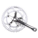 Pédalier fcr96 sunrace 34 - 50t argent - vélos de course - profondeur de manivelles + 2mm - mixte Pédalier fcr96 sunrace 34 - 50t argent - vélos de course - profondeur de manivelles + 2mm - mixte