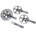 P�dalier kit avant + arri�re stronglight impact tandem 9 - 10v 115mm - argent� - 51 / 39 / 30t