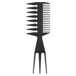 Peigne 3 way sibel - noir - peigne 3 - en - 1 en forme darête de poisson Peigne 3 way sibel - noir - peigne 3 - en - 1 en forme darête de poisson