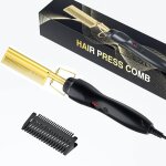 Peigne chauffant peigne �lectrique lisseur lisseur � cheveux beaut� cheveux boucl� peigne � friser lisser ...