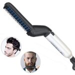 Peigne �lectrique rapide barbe lisseur homme coiffure peigne lissant � cheveux brosse � barbe ionique ...