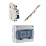 Peigne 13 modules + coffret lectrique 8 modules + disjoncteur phase neutre 10a - 3ka - zenitech