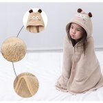 Peignoir bébé sortie de bain flanelle cape denfant couverture - swarey - chat de café - 100% coton - ... Peignoir bébé sortie de bain flanelle cape denfant couverture - swarey - chat de café - 100% coton - ...