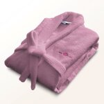 Peignoir - le temps dun bain - taille s - 100% coton 500g / m - doux absorbant unisexe - rose