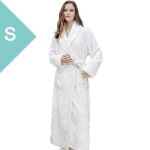 Peignoir unisexe - marque - mod�le - deux poches - chaud - blanc s