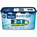 Peinture 2 en 1 murs et plafonds - blanc mat - ripolin - 25 l Peinture 2 en 1 murs et plafonds - blanc mat - ripolin - 25 l