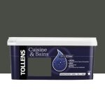 Peinture acrylique tollens cuisine & bains triple ecran bois br�l� 15 l